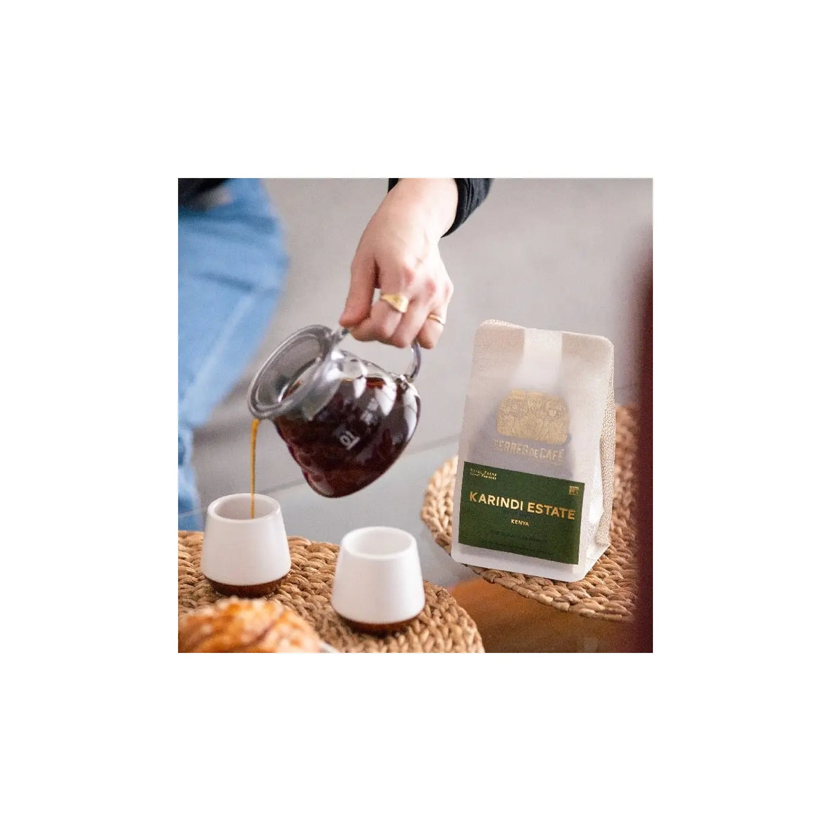 T01 - Carafe en Verre - 1/3 Tasses