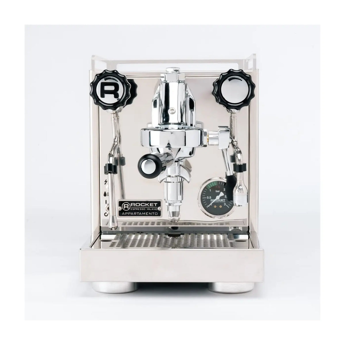 Appartamento 2.0 - Machine à café expresso manuelle Rocket - Inox/Blanche