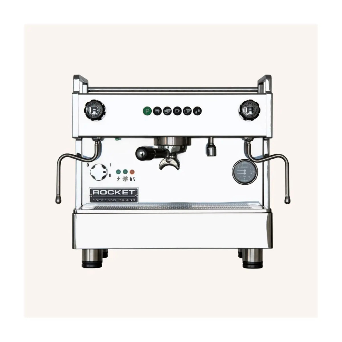 Boxer 1 groupe avec Shot Timer - Machine à café expresso manuelle Rocket - Inox