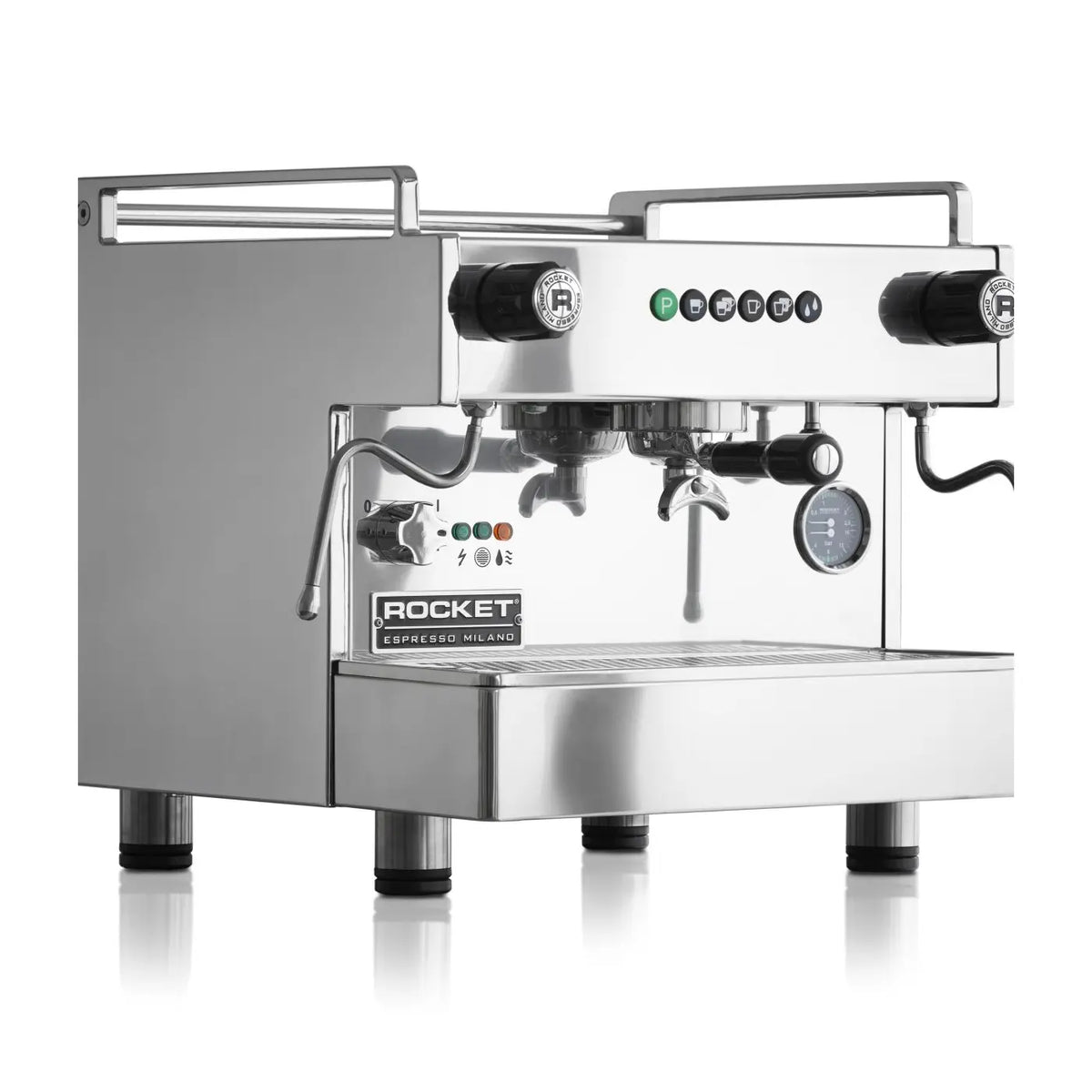 Boxer 1 groupe avec Shot Timer - Machine à café expresso manuelle Rocket - Inox