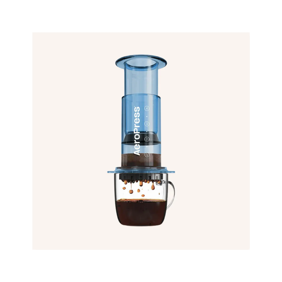 Cafetière Aeropress Clear - Bleue