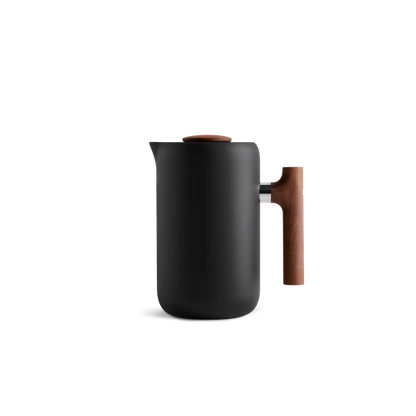 Clara - Cafetière à piston 700mL - Noire et bois