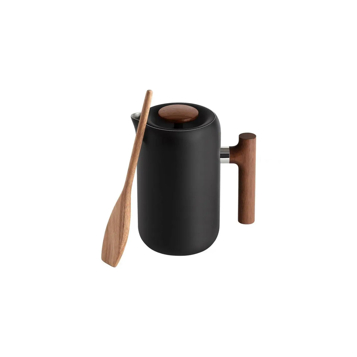 Clara - Cafetière à piston 700mL - Noire et bois