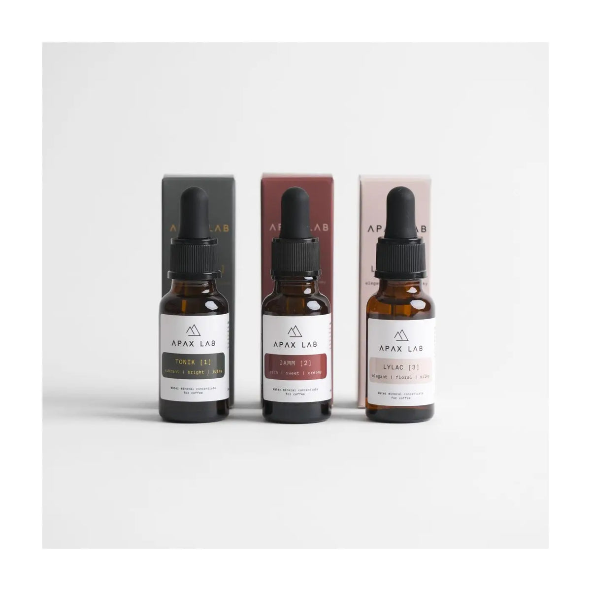 Concentrés de minéraux - Kit de 3 fioles 20mL - Apax