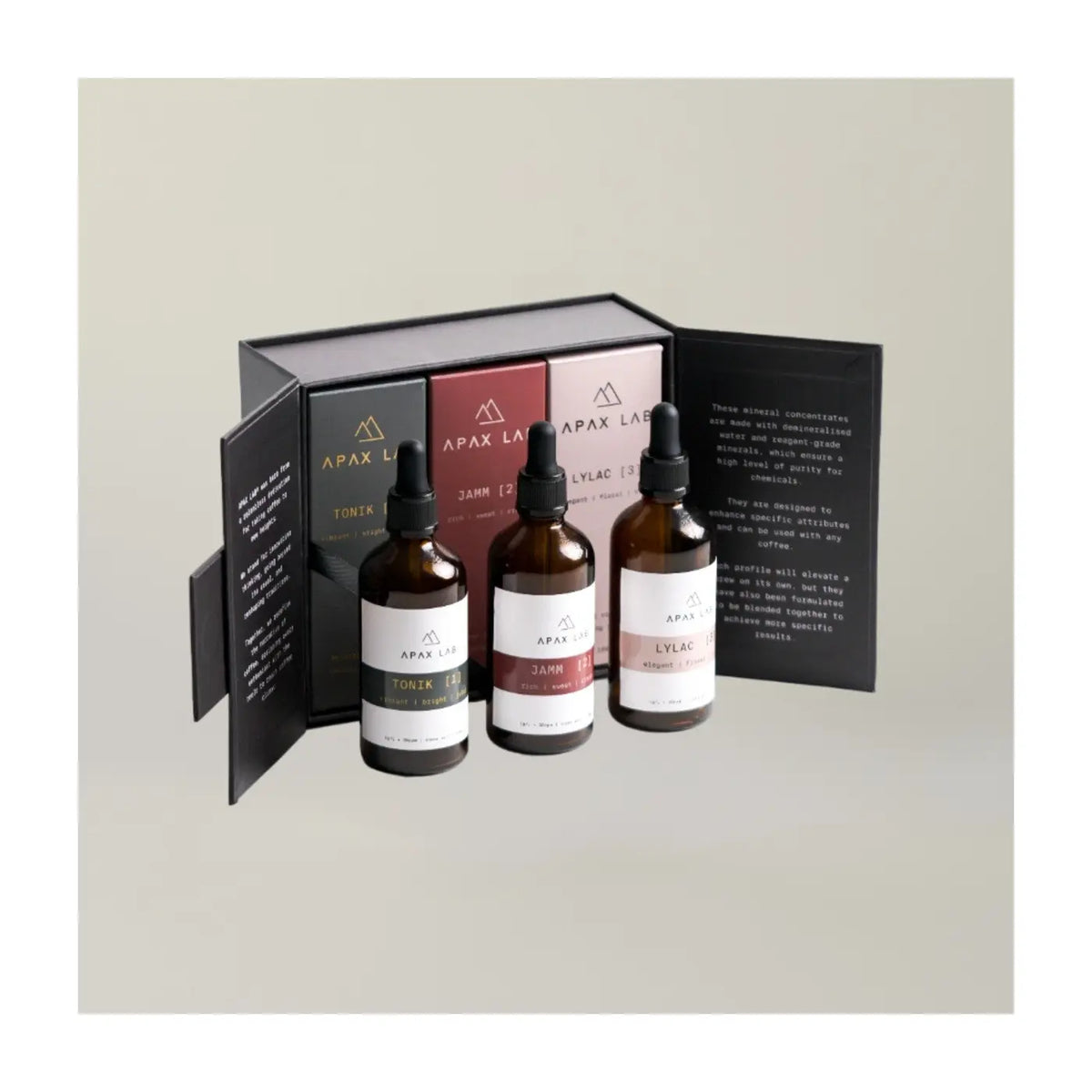 Concentrés de minéraux - Kit de 3 fioles 20mL - Apax